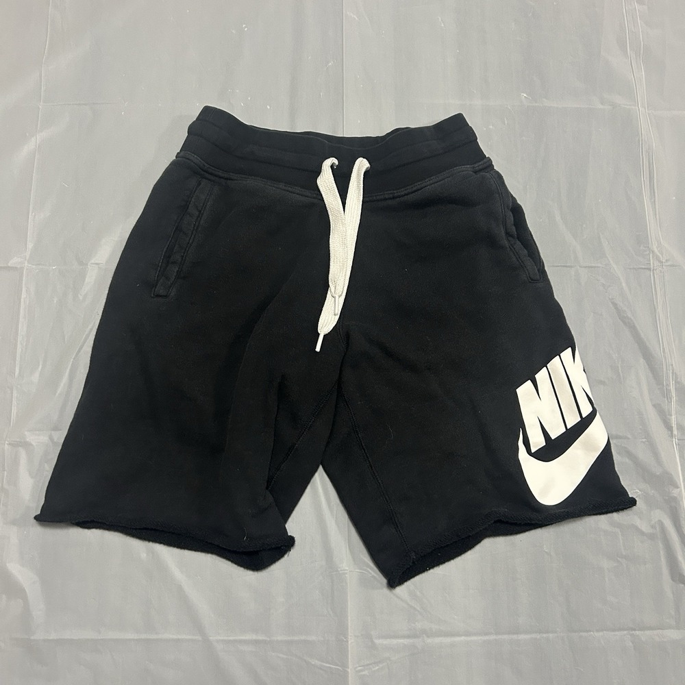Nike Air Black Shorts Men's Small Black Fleece Wrap Around